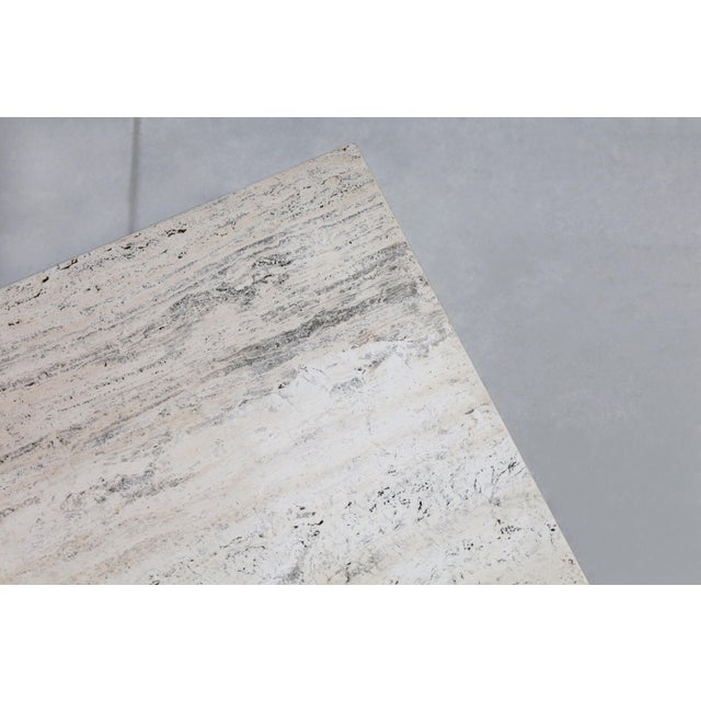 Vintage Italian Modern Sculptural Travertine Coffee Table, 1970s For Sale - Image 12 of 12