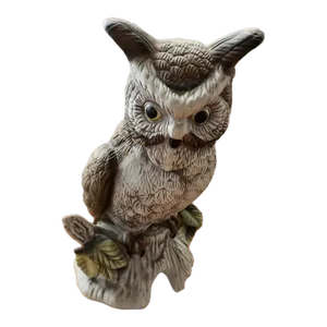 Vintage Albert Price Products Ceramic Barn Owl Figurine, Made in Taiwan