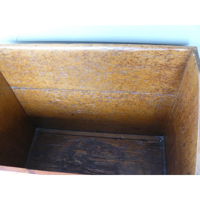 Antique Eye Candy! A large, pine fire box constructed with 15 1/2" wide boards. Some tongue and groove joints. Nails may...