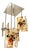 Modernist 16-Light Chandelier in Murano Glass and Steel, 1970s For Sale