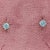 Aquamarine Four Prong Solitaire Stud Earrings in Solid 14k Gold Round - 2 Pieces For Sale In Columbus - Image 6 of 6