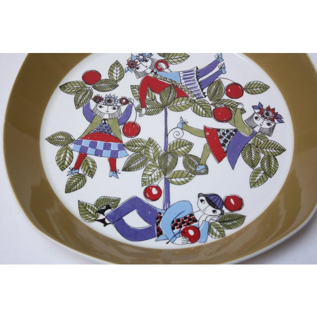 Mid-Century Modern Vintage Norwegian Turi 'Corsica' Charger for Figgjo Flint For Sale - Image 3 of 11