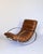 Metal Renato Zevi Leather Rocking Chair from Selig, 1970 For Sale - Image 7 of 7