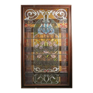 American Victorian Leaded Glass Window by John LaFarge For Sale