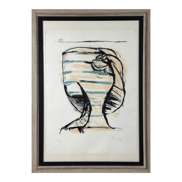 Jürgen Messensee (Austrian, B. 1936) - ‘Infantin’ Color Lithograph, Signed (1972, Framed) For Sale