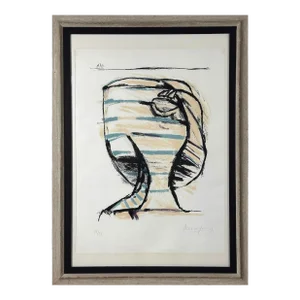 Jürgen Messensee (Austrian, B. 1936) - ‘Infantin’ Color Lithograph, Signed (1972, Framed)