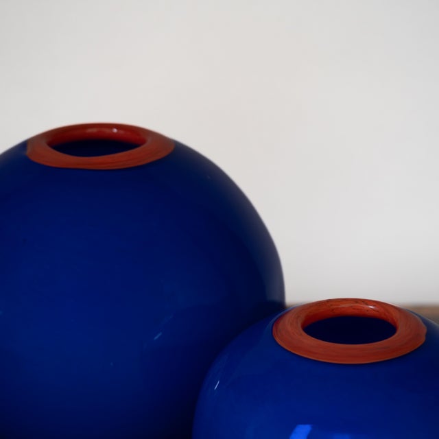 Swedish Vases by Martti Rytkonen for Kosta Boda, 1980s, Set of 2 For Sale - Image 6 of 10