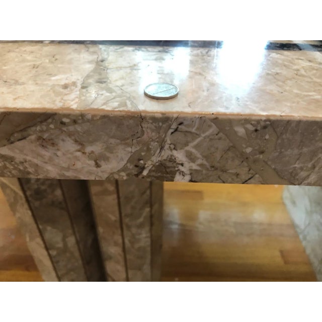 Stone 1970s Postmodern Vintage Marble Dining Table For Sale - Image 7 of 8