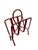 Red Magazine Rack by Jacques Adnet, 1950s For Sale - Image 8 of 8