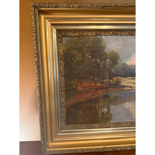 Signed 1931 g.c. Sponsler Impressionist Woodland Landscape Painting For Sale - Image 9 of 16