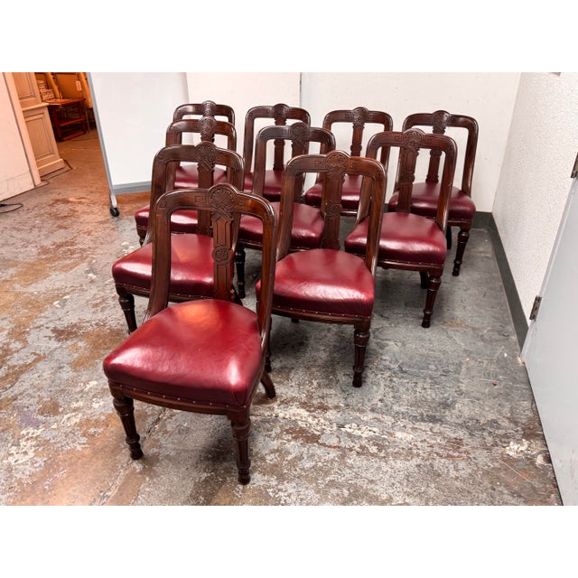 Antique Victorian Dining Chairs, Set of 10 For Sale - Image 11 of 11