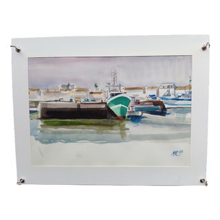 Michel Roubille, L'Île d'Yeu, 1986, Watercolor For Sale