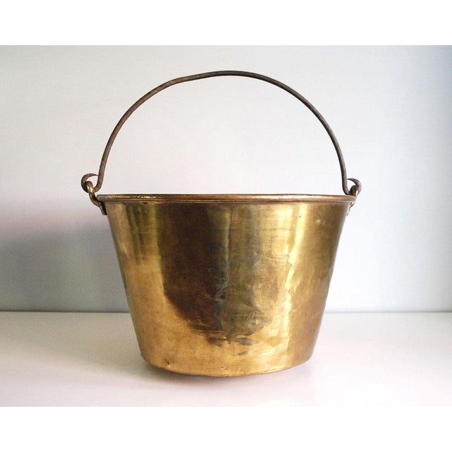 1800s Antique Brass Bucket / Firewood Holder Chairish