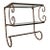 Italian Gilt Rope Two-Tier Wall Shelf Towel Bar Vintage Mid-Century For Sale