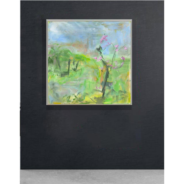 2020s "Hakodate, Spring" by Trixie Pitts Large Abstract Landscape Oil Painting For Sale - Image 5 of 10