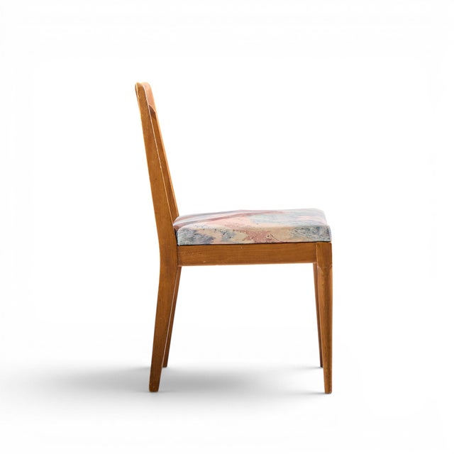 Wood Ramseur Mid Century Walnut and Cane Dining Chairs - Set of 6 For Sale - Image 7 of 17