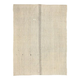 Mid 20th Century Light Gray Vintage Kilim Rug For Sale