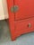Chinese Red Lacquer Armoire With Brass Hardware For Sale - Image 9 of 12