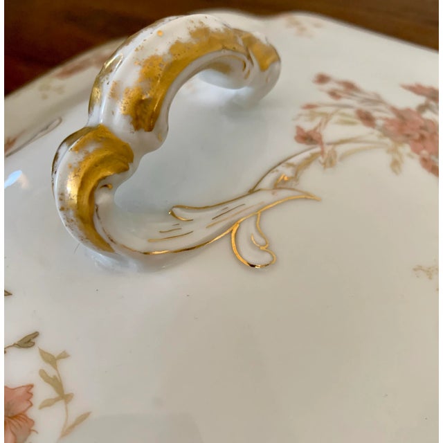 Antique 1880s Haviland Limoges France Serving Dish With Lid For Sale - Image 10 of 10