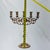 Early 20th Century 5 Candle Brass Polish Jewish Shabbat Candelabra "Lions of Judah" For Sale - Image 9 of 14