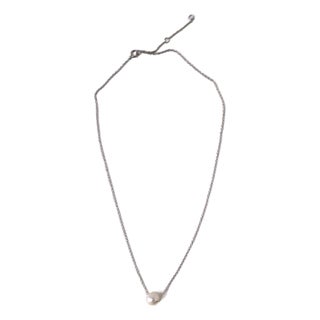 Pearl Necklace Sterling Silver Adjustable For Sale