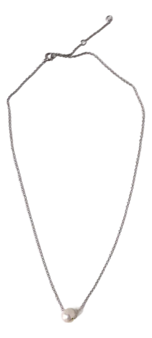 Pearl Necklace Sterling Silver Adjustable