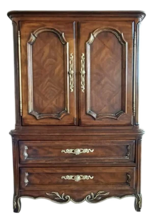 Drexel French Provincial Cabernet Collection Tall Chest Dresser Armoire