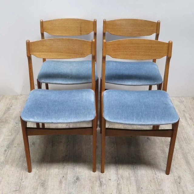 1950s Vintage Scandinavian Dining Set, Set of 5 For Sale - Image 5 of 18