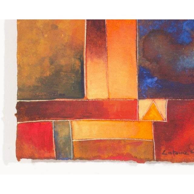 Contemporary 2006 Abstract Watercolor Painting by Antonia Guzman For Sale - Image 3 of 7
