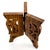 Vintage Carved Folding Plant Stand Teak Wood With Inlay Detailing For Sale - Image 10 of 11