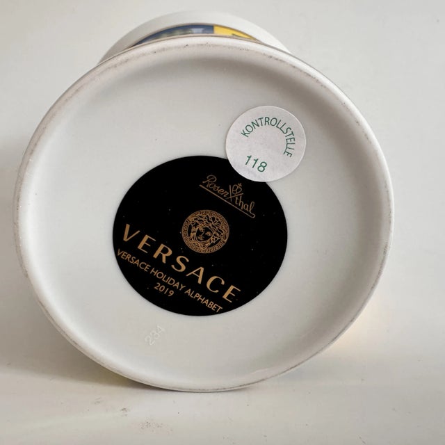 Holiday Alphabeth Christmas Edition Mug with Handle by Versace for Rosenthal, 2019 For Sale - Image 6 of 7