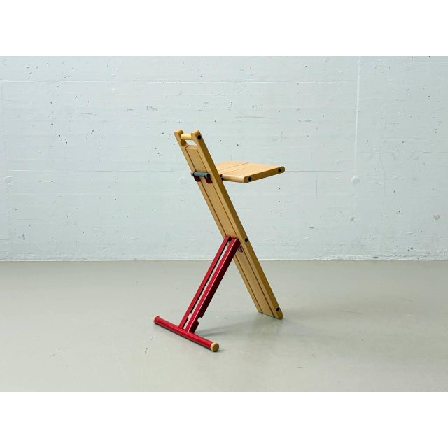 Brown Grasshopper Folding Chair by Torstein Nilsen for Møremøbler, Norway, 1982 For Sale - Image 8 of 16