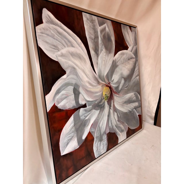 Titled "Margaux", this stunning white Southern Magnolia was painted by Shelly Gurton, a native of Georgia, born and raised...