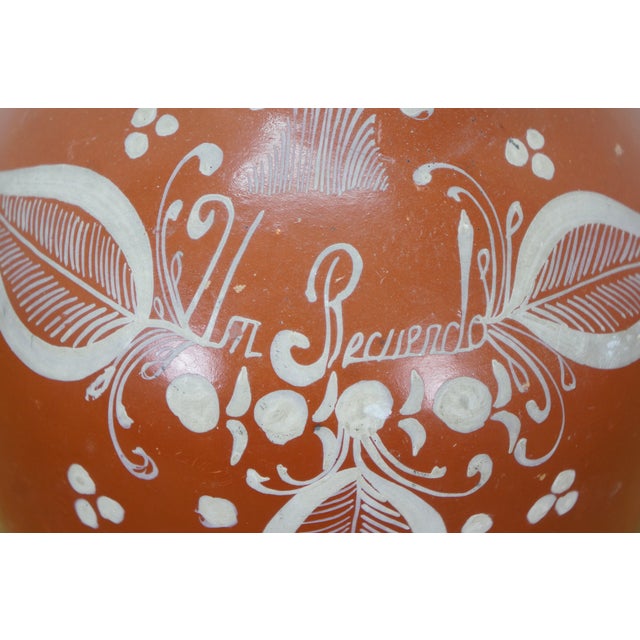 Brown Mid 20th Century Mexican Folk Art Terracotta Pottery Pulque Agave Pitcher Water Jug 13" For Sale - Image 8 of 12