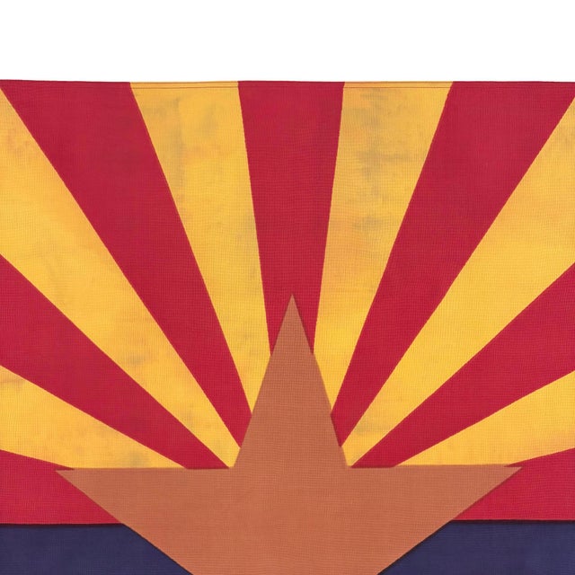 American Vintage Faded Cotton State Flag of Arizona For Sale - Image 3 of 5
