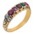 19th Century Victorian Gemstone 18k Yellow Gold Regard Ring, Size 4.25 For Sale