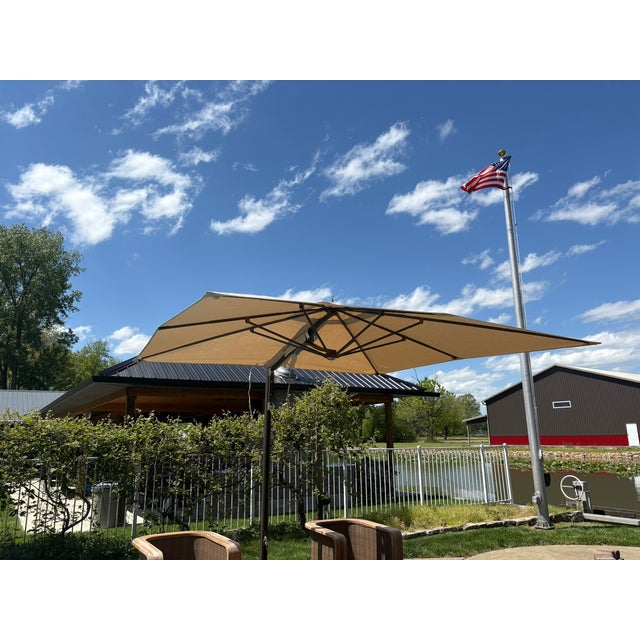Tuuci® Ocean Master Cantilever Umbrella – 10' Square For Sale - Image 9 of 18