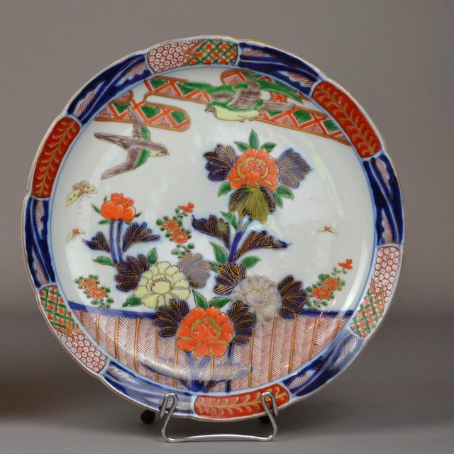 Antique Japanese Imari Plates, Set of 2 For Sale - Image 9 of 14