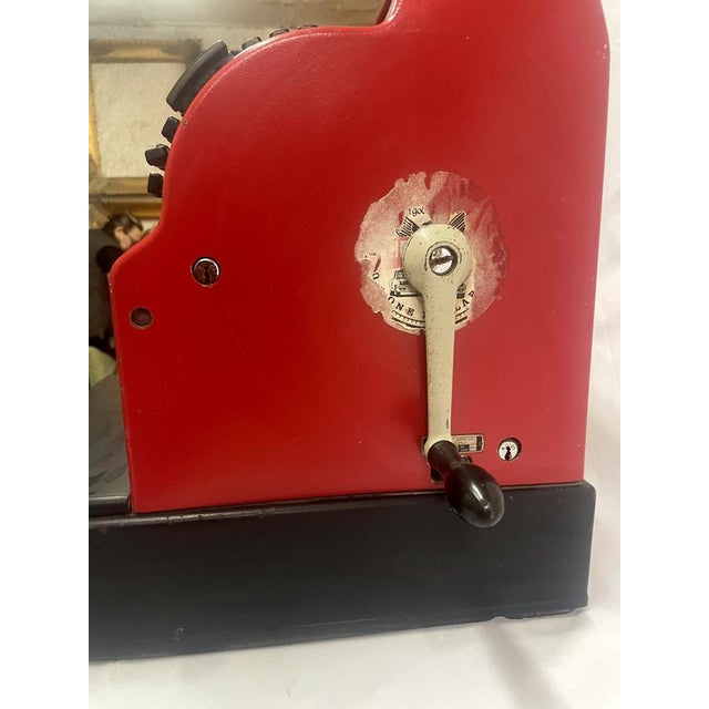 Vintage Red Cash Register from Anker, Germany, 1950s For Sale - Image 5 of 12