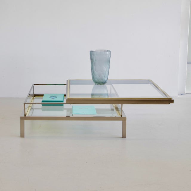 Coffee Table with Sliding Top from Belgo Chrom, 1970s For Sale - Image 5 of 6
