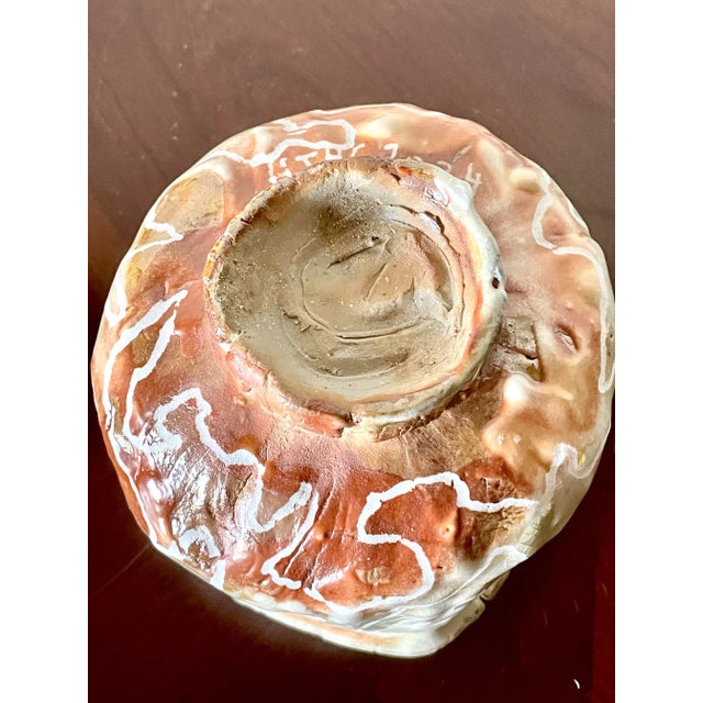 American Studio Pottery Sculpted and Glazed Bowl For Sale - Image 9 of 9
