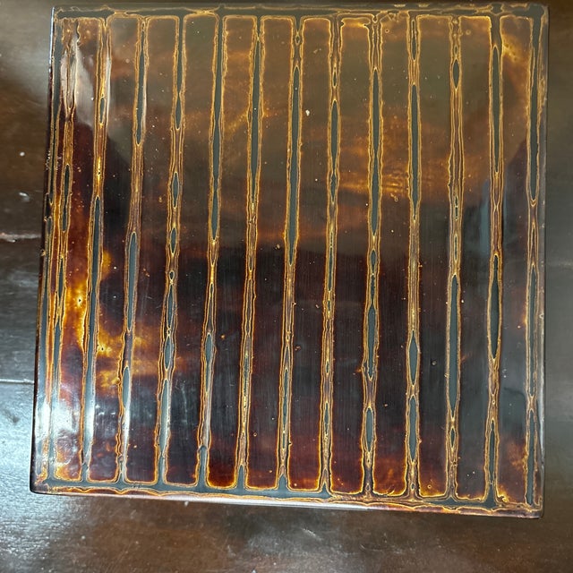 Contemporary Hand Painted Lacquer Box For Sale - Image 11 of 12