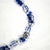 1930s Vintage Art Deco Sapphire Optical Glass Necklace 1930s For Sale - Image 5 of 10