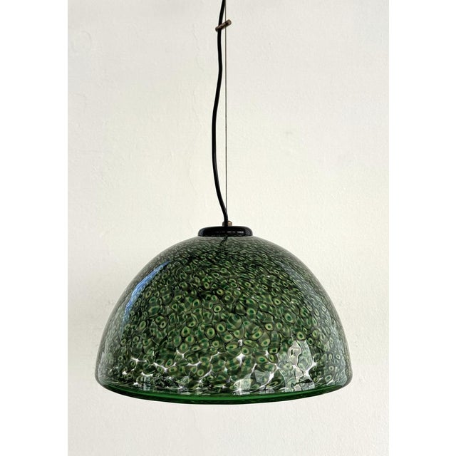 Italian Green Neverrino Pendant Light by Gae Aulenti for Vistosi, 1970s For Sale - Image 9 of 18