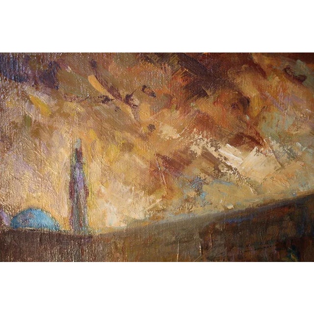 Harold Rotenberg, Western Wall, 1950s, Oil on Canvas, Framed For Sale - Image 3 of 5
