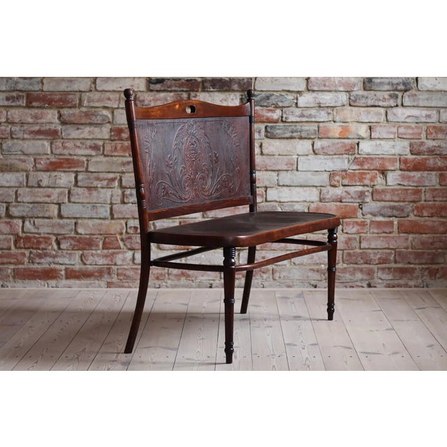 Bentwood Bench Attributed to Jacob and Josef Kohn, Early 20th Century For Sale - Image 3 of 15