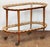 Italian Italian Two-Tier Drinks Cart of Scalloped Wood and Glass - Mid 20th Century For Sale - Image 3 of 10