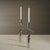 Liaison 2-Piece Metal Candle Holder Set For Sale In Los Angeles - Image 6 of 7