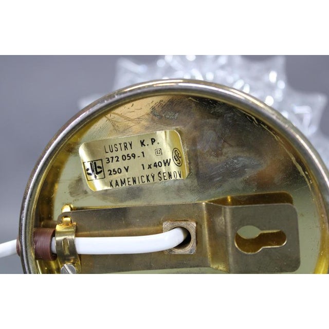 Mid-Century Table Lamps with Prismatic Glass Shades, Czech, 1970s, Set of 2 For Sale - Image 9 of 12