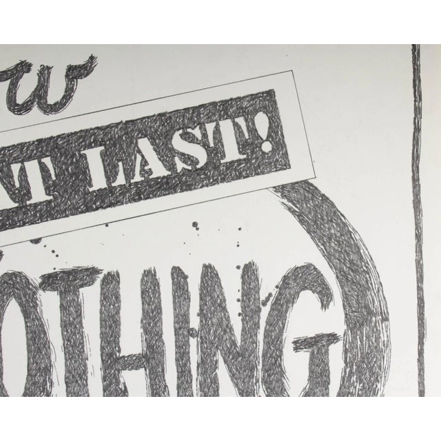 Paper “Now at Last Nothing” Graphite Drawing by James Spencer Russell For Sale - Image 7 of 7